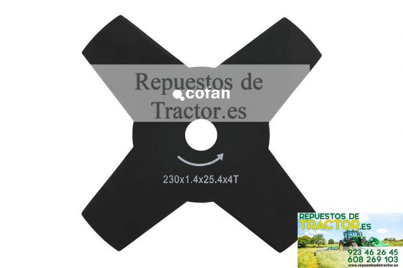 CUCHILLA DESBROZADORA 4 DIENTES