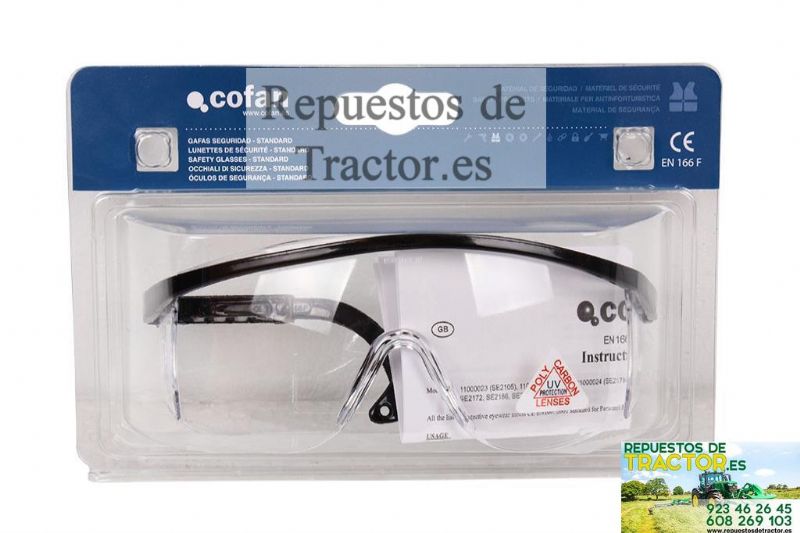 GAFAS DE SEGURIDAD TRANSPARENTES