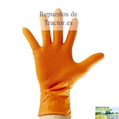 GUANTES NARANJAS TALLA M